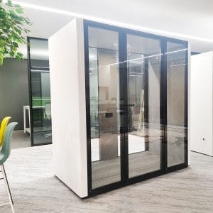 Ảnh thực tê Cabin cách âm văn phòng QB FS-MPOD2200