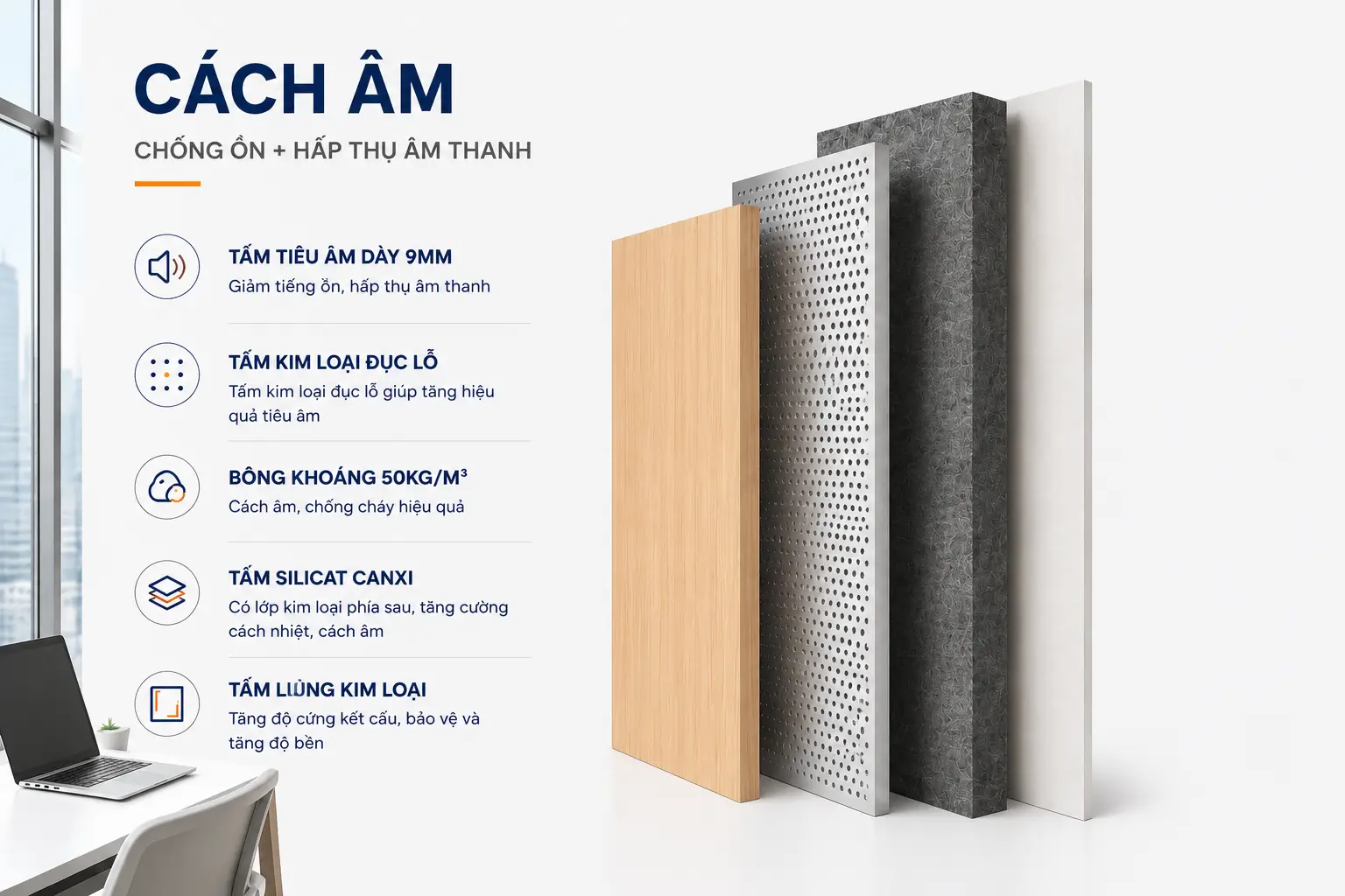 Cấu tạo vách cabin cách âm FS