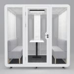 Booth cách âm 6 người QB BLF-18 phòng họp di động - Ảnh 4