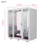 Booth cách âm họp nhóm đa năng QB BLF-11 kích thước 200x100