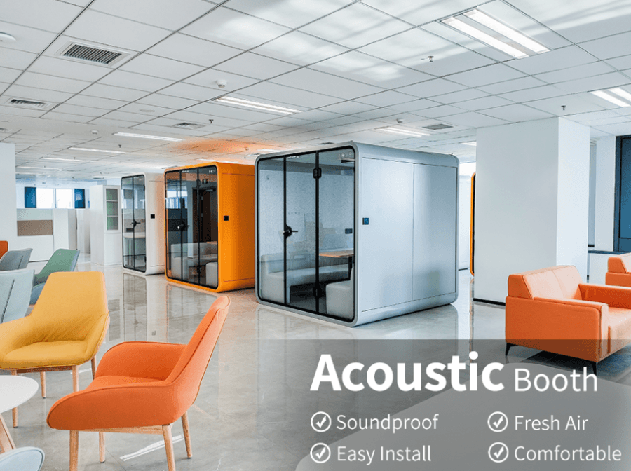 Booth cách âm văn phòng mở nâng cao hiệu suất làm việc ra sao