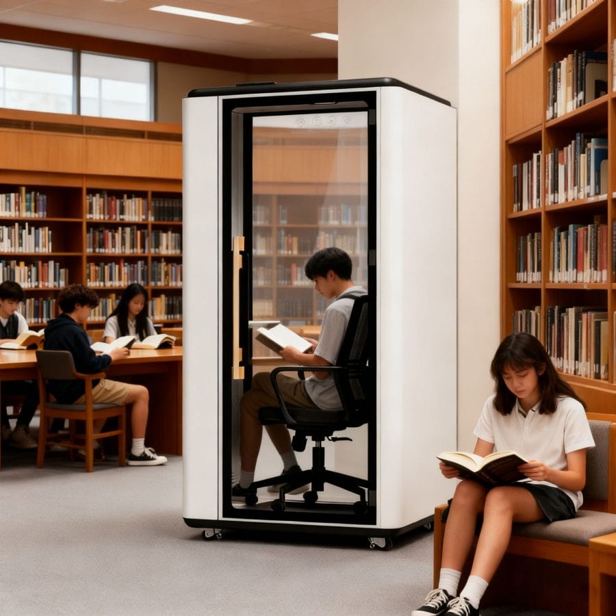 Cabin cách âm 1 người làm việc học tập QB LD-LP1250 2