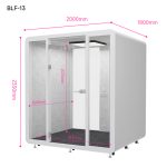 Cabin cách âm QB BLF-13 Phòng họp di động 4 -6 người kích thước 200x180