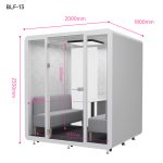 Cabin cách âm QB BLF-13 Phòng họp di động 4 -6 người kích thước 200x180