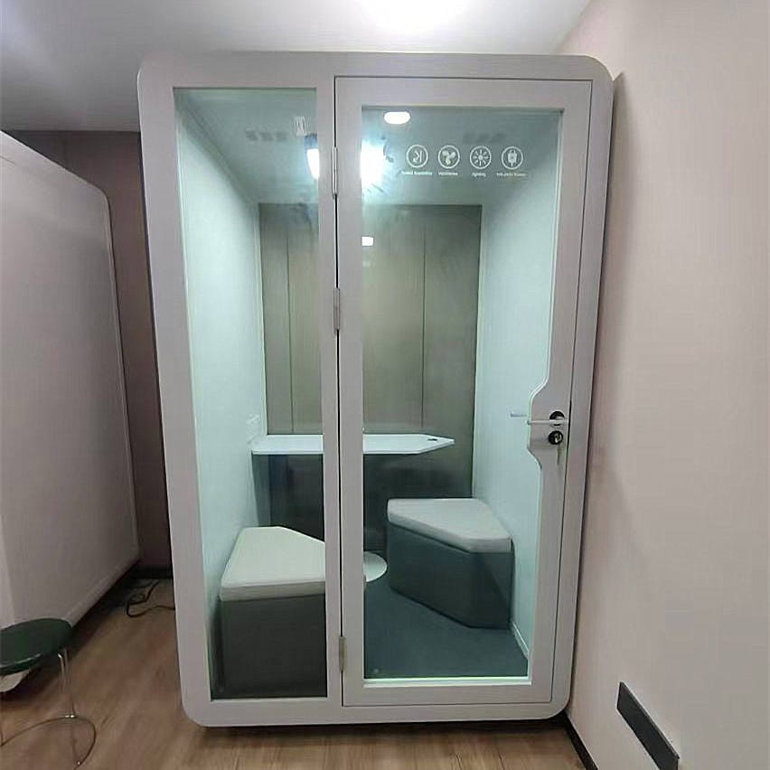 Ảnh thực tế Cabin cách âm không gian làm việc riêng tư QB XDH-04 (2)