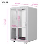 Cabin cách âm không gian làm việc riêng tư QB XDH-04 kích thước 140x125 mm
