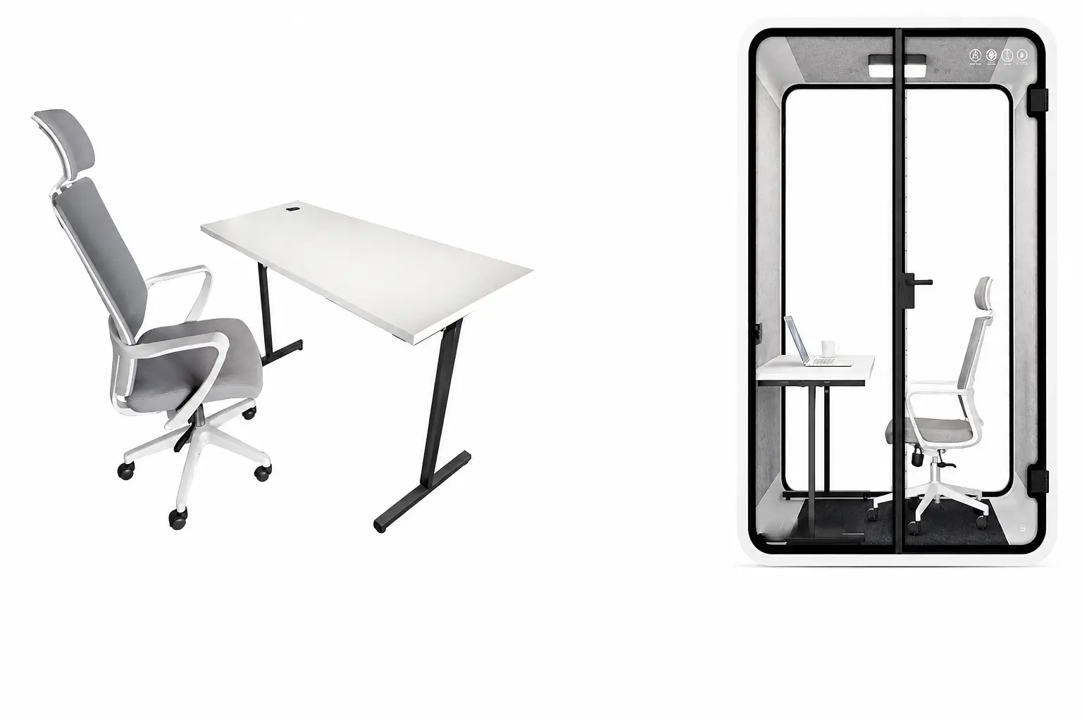 Cấu hình 1 Cabin cách âm làm việc họp online QB PD-MPC1250 (5)