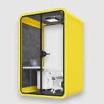 Cabin cách âm làm việc họp online QB PD-MPC1250 màu vàng