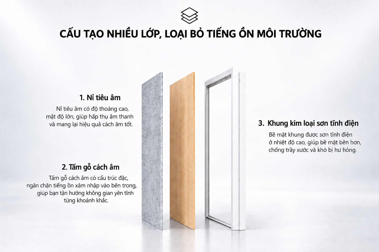 Cấu tạo vách Phòng họp cách âm di động vách kính XDH-08 (1)