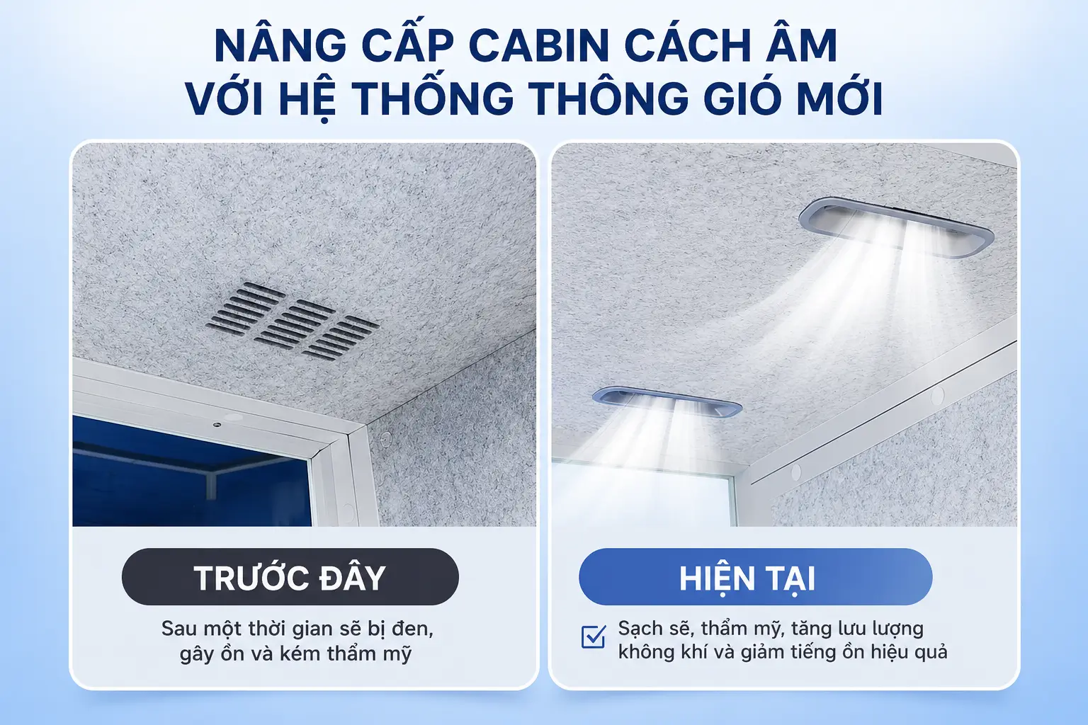 Hệ thống khe thông gió cabin cách âm BLF