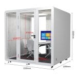 Kích thước Booth cách âm 6 người QB BLF-18