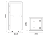 Kích thước cabin cách âm cá nhân QB BLF-05