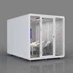 Booth cách âm 6 người QB BLF-18 phòng họp di động