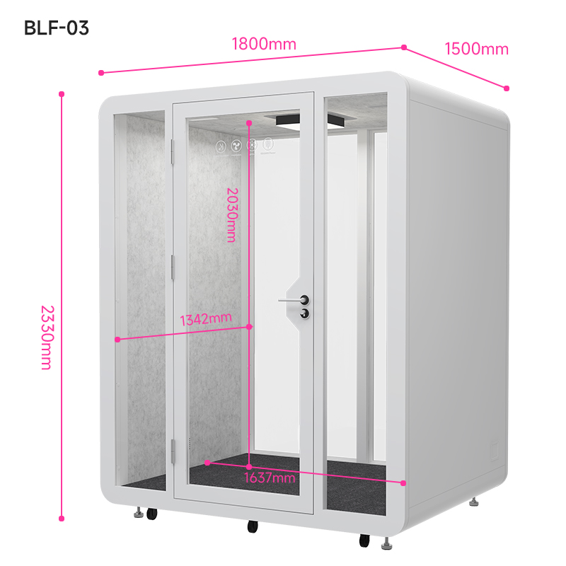 Meeting Pod QB BLF-03 Cabin cách âm văn phòng mở kích thước 180x150