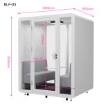 Meeting Pod QB BLF-03 Cabin cách âm văn phòng mở - Ảnh 3