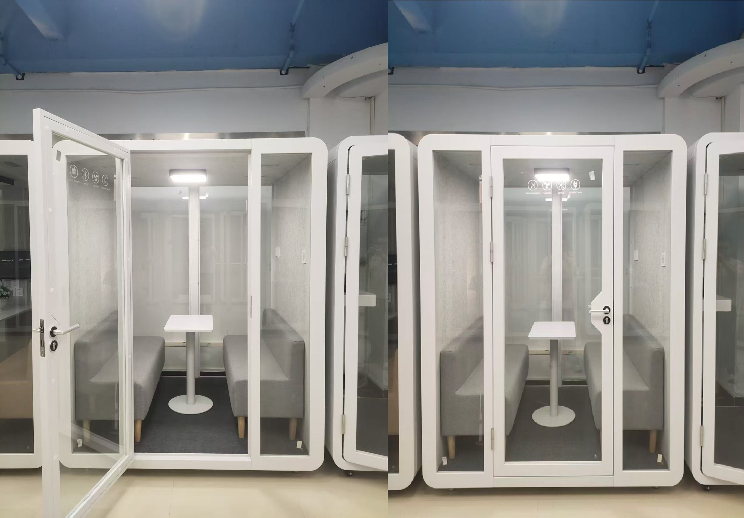 Meeting Pod QB BLF-03 đặt trong văn phoggf mở
