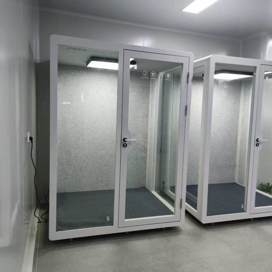 Phòng họp cách âm XDH-08 sử dụng tại văn phong mở (2)