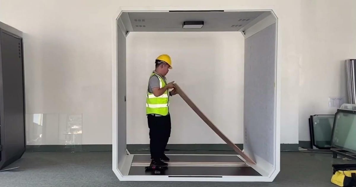 Hướng Dẫn Lắp Đặt Cabin Cách Âm (Office Booth): Quy Trình 5 Bước Chuẩn Kỹ Thuật