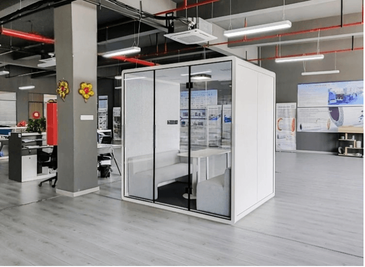 Văn Phòng Không Gian Mở Tích Hợp Office Pod & Vật Liệu Tiêu Âm (2026)