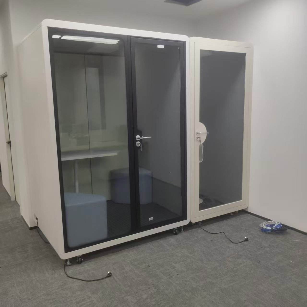 Booth cách âm 2 người làm việc và thảo luận CYX-2 (1)
