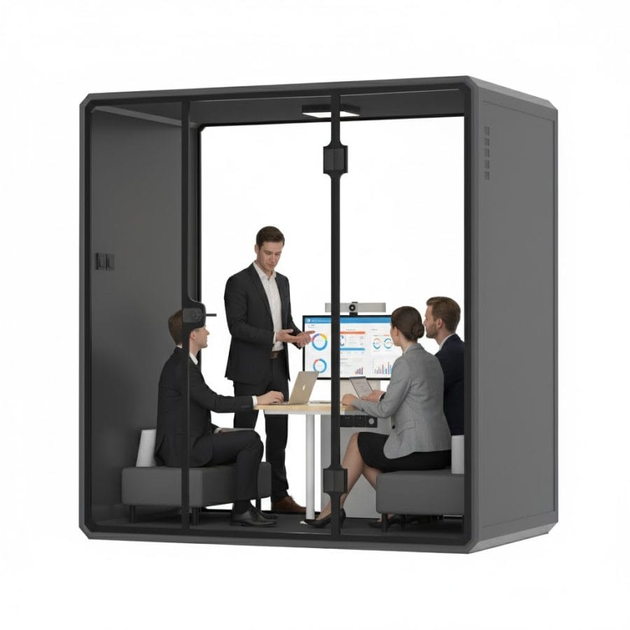 Phòng họp cách âm cỡ lớn 4 người YB NVXL (3)