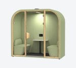 Booth cách âm di động 2 người ARSL vách đặc (1)
