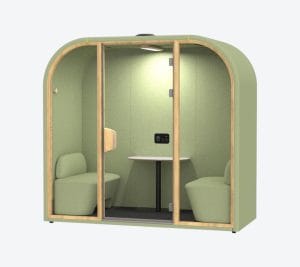 Booth cách âm di động 2 người ARSL vách đặc (1)