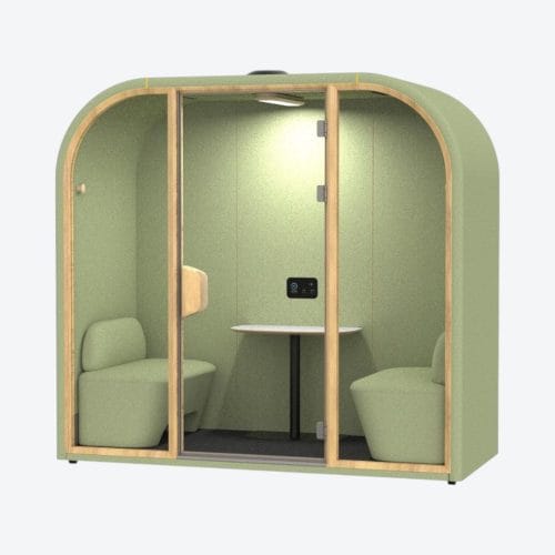 Booth cách âm di động 2 người ARSL vách đặc (1)
