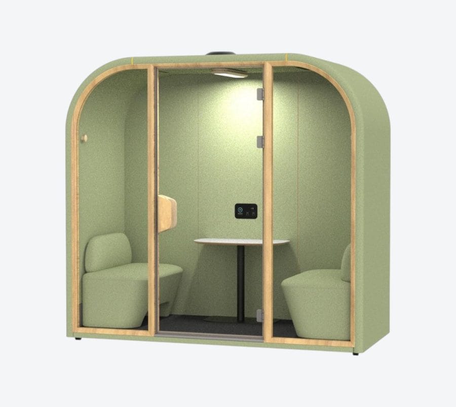 Booth cách âm di động 2 người ARSL vách đặc (1)