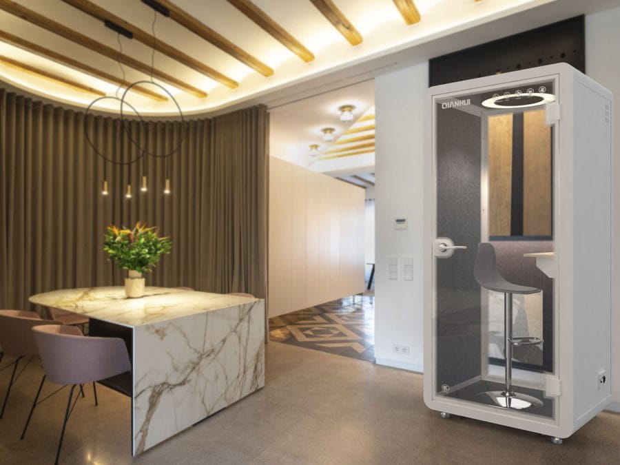 Cabin cách âm 1 người QH-YPS vách tiêu âm đa lớp