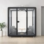 Cabin cách âm 4 người họp nhóm trao đổi QH-YPL