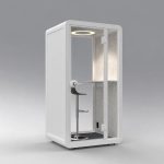 Cabin cách âm di động cá nhân QH-YP2S màu trắng