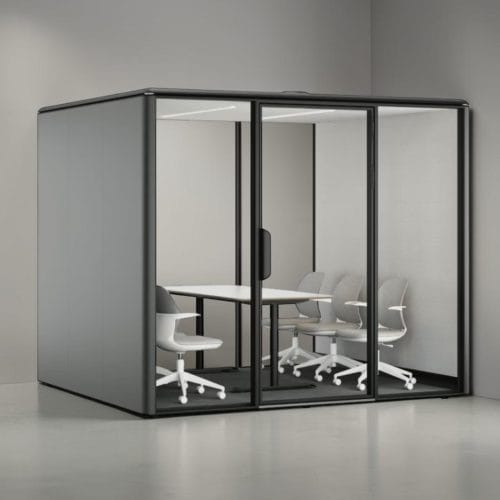Cabin cách âm họp nhóm 6 người ATXL (2)