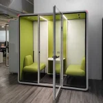 Cabin họp cách âm HC ZB-03SLW cảm biến tích hợp