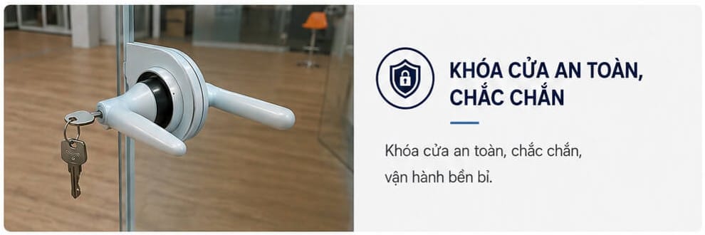Khóa cửa cabin cách âm QH