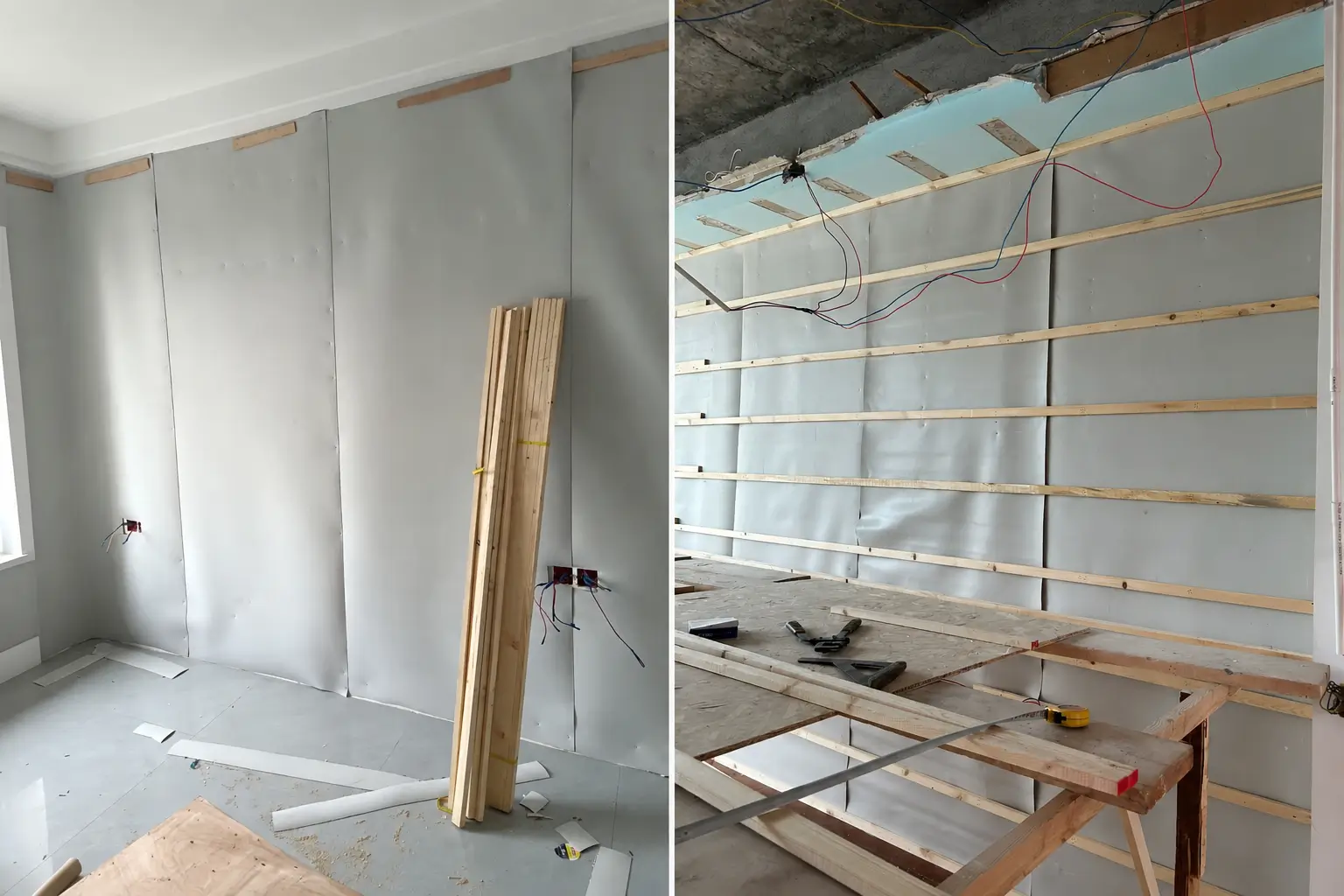 Tấm cách âm MLV QM-P vật liệu PVC mật độ cao thi công tại nhà
