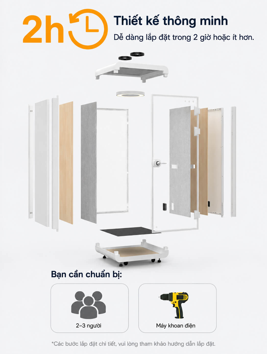 Thông số kỹ thuật Booth cách âm cá nhân QH-YPM (1)