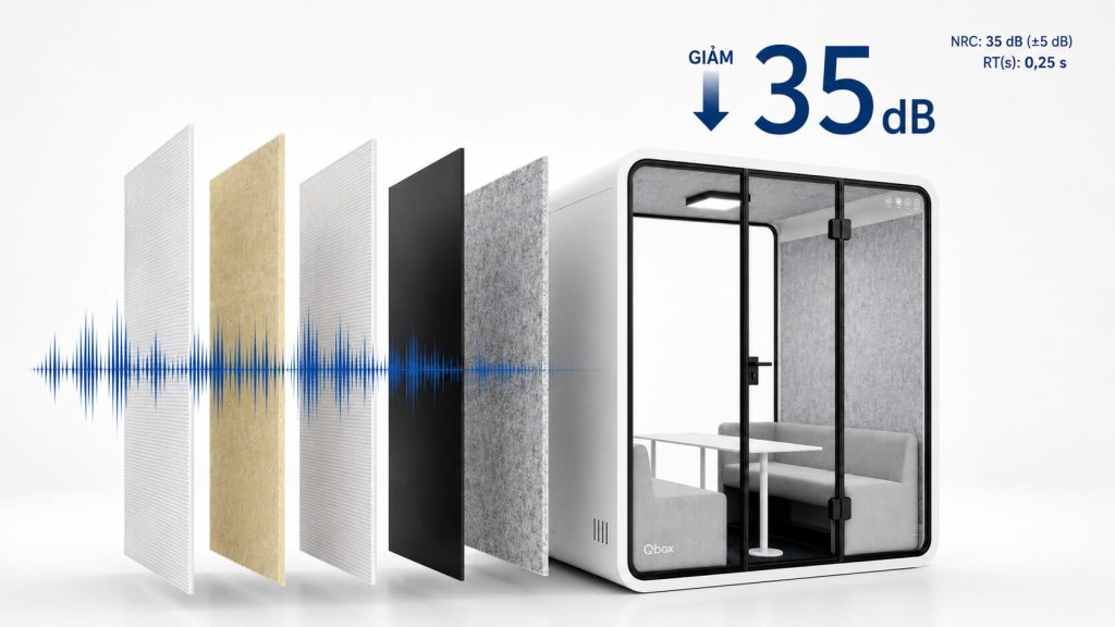 Booth cách âm có cách âm 100% không