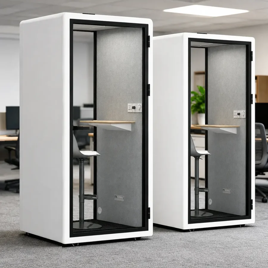 Cabin cách âm 4 người XDH-L-F3 cho văn phòng mở (2)