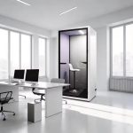 Phone Booth XDH-S-F1 đặt trong văn phòng