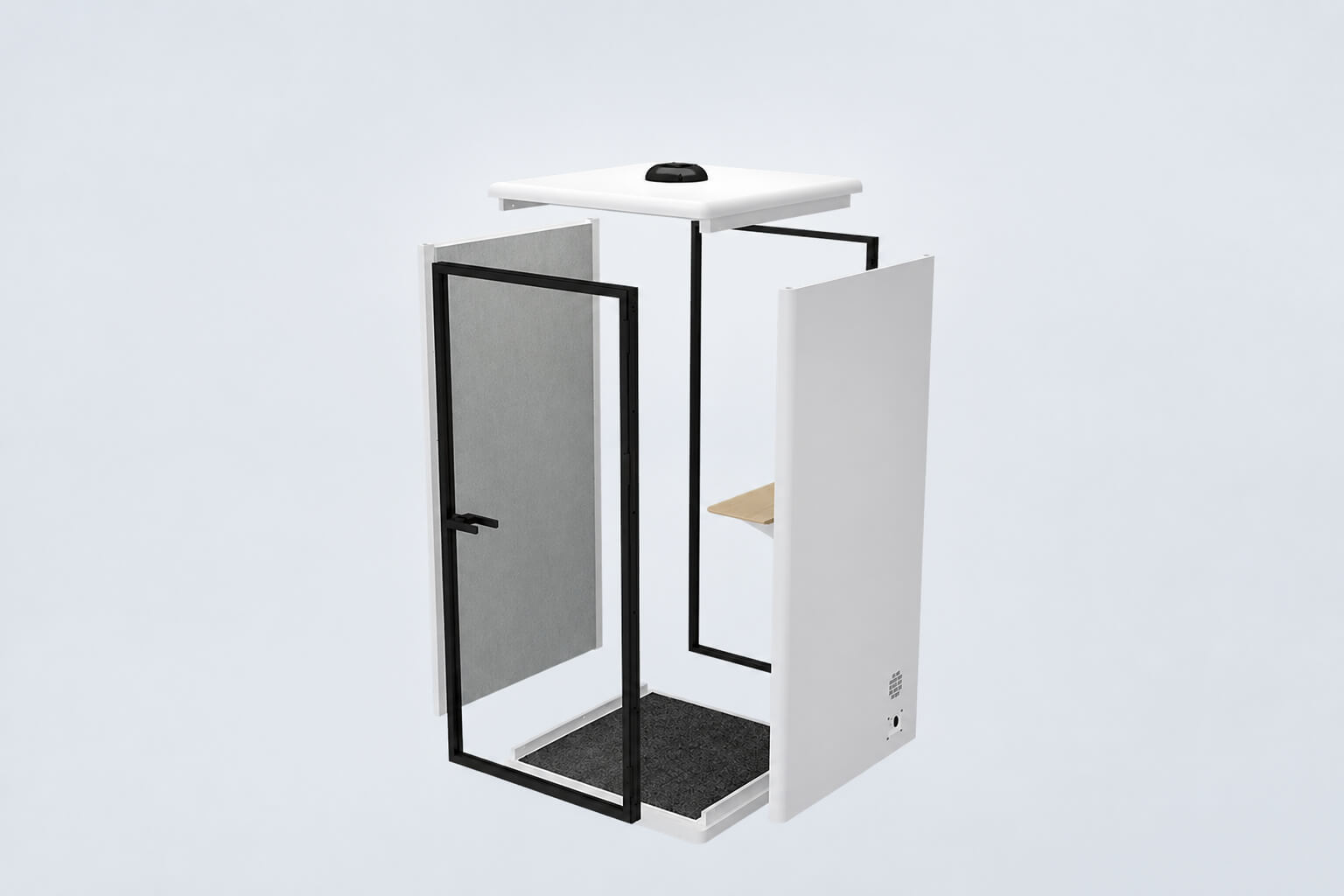 Cấu tạo module Phone booth văn phòng XDH-S-F1 cảm biến thông minh (2)