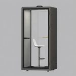 Phone booth văn phòng XDH-S-F1 cảm biến thông minh màu đen