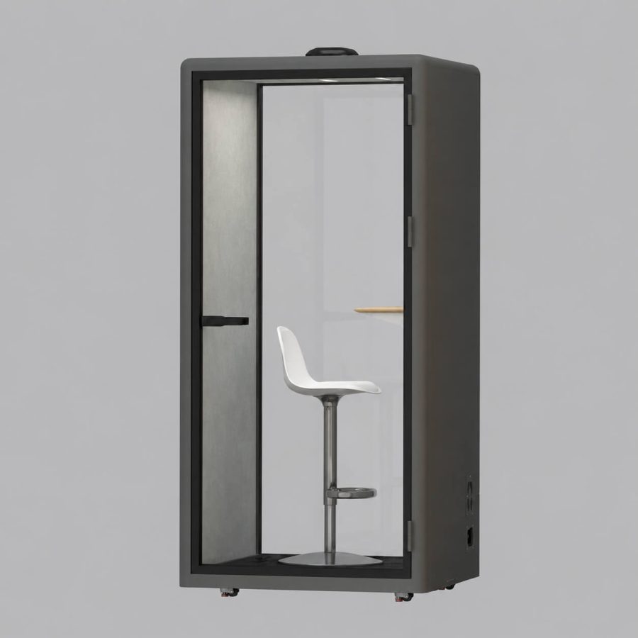 Phone booth văn phòng XDH-S-F1 cảm biến thông minh màu đen
