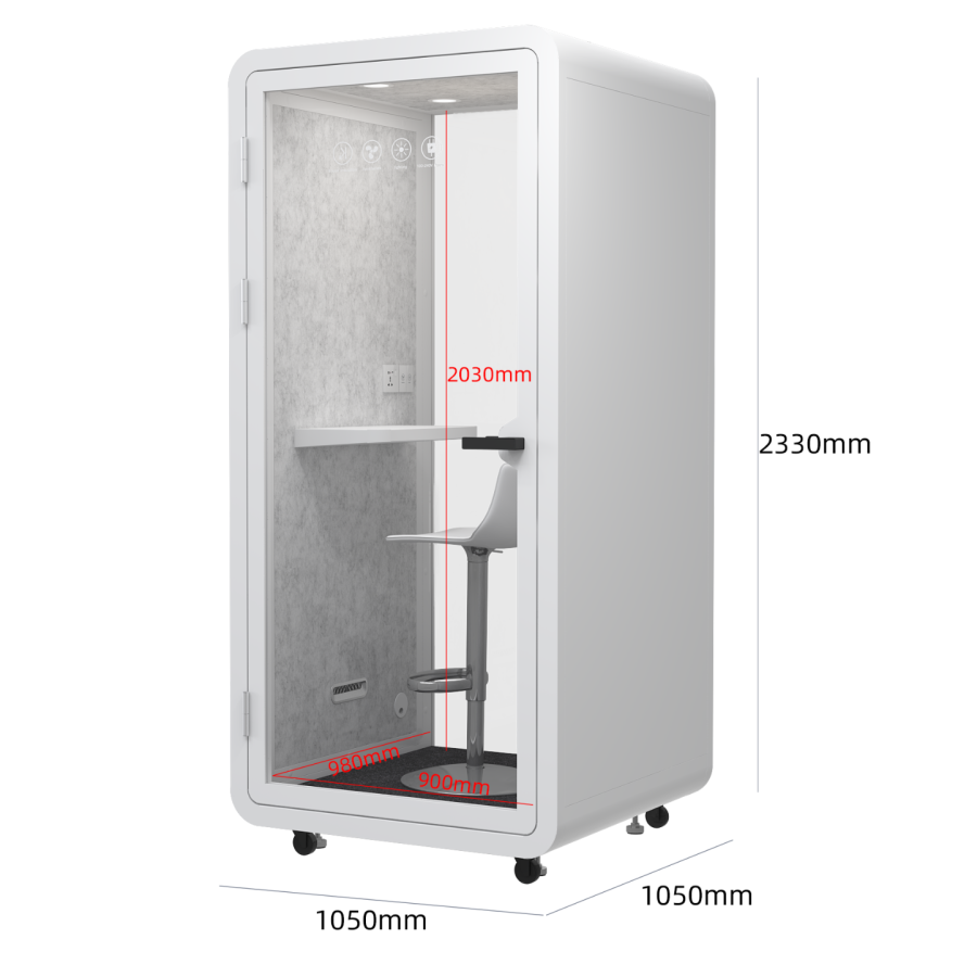 Cabin cách âm 1 người QB BLF-05 chống ồn 30 dB
