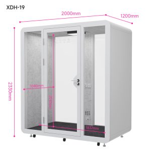 Cabin cách âm XDH-19 không gian họp nhóm 2-4 người 200x120