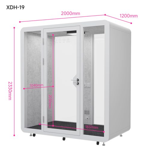 Cabin cách âm XDH-19 không gian họp nhóm 2-4 người 200x120