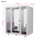 Cabin cách âm XDH-19 không gian họp nhóm 2-4 người - Ảnh 3