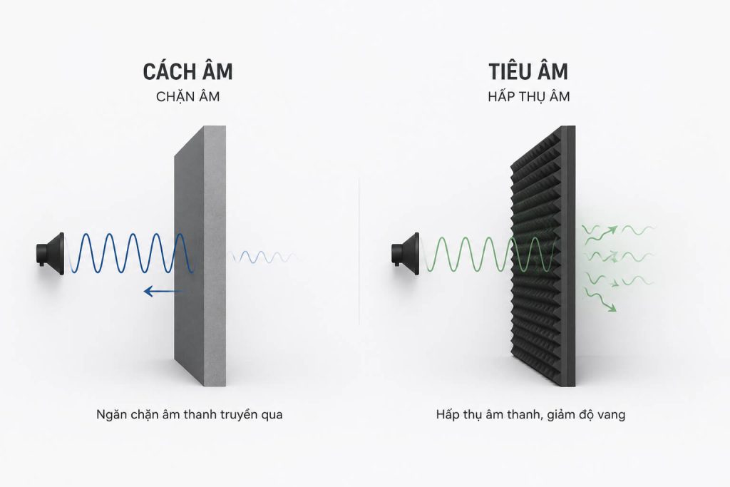 Cách âm và tiêu âm khác nhau thế nào