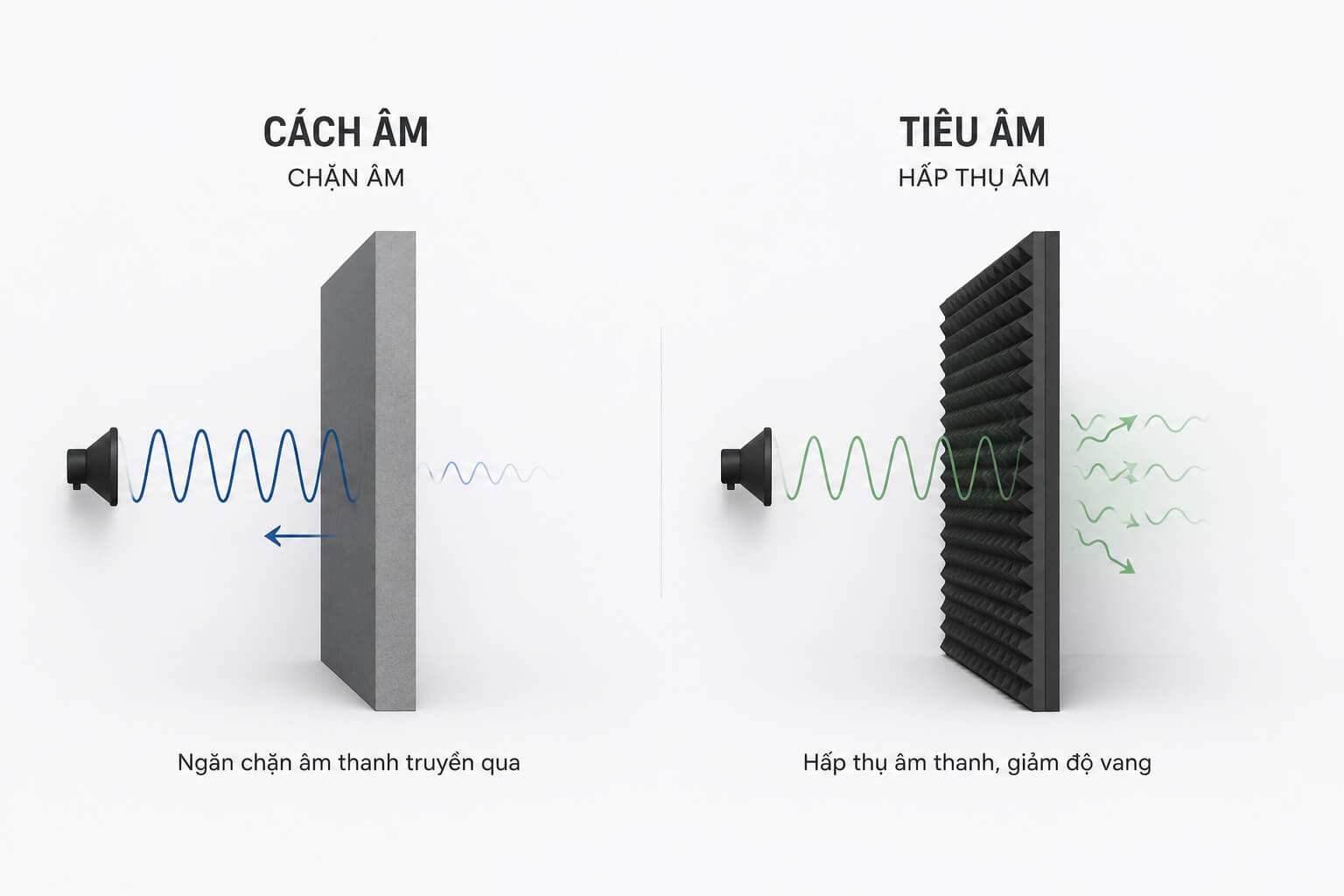 Cách âm và tiêu âm khác nhau thế nào