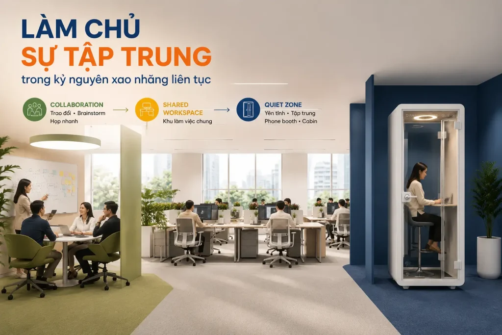 Làm chủ sự tập trung trong kỉ nguyên xao nhãng liên tục